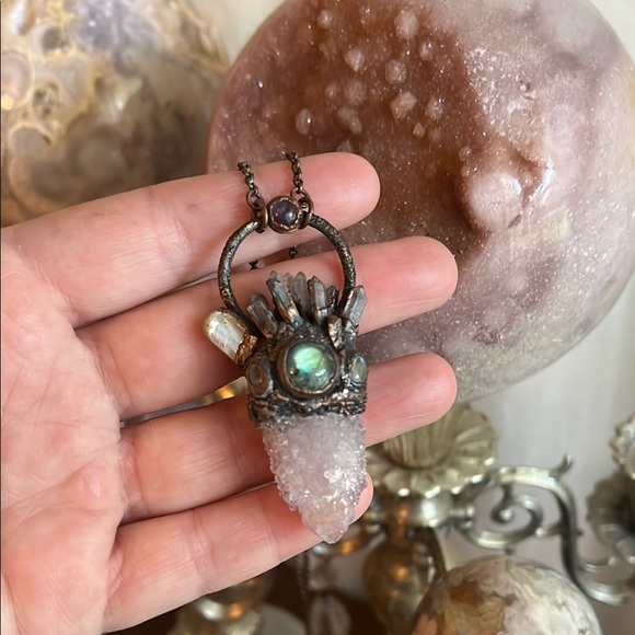 Crystal Spirit Quartz Pendant Necklace - Picture 3 of 3